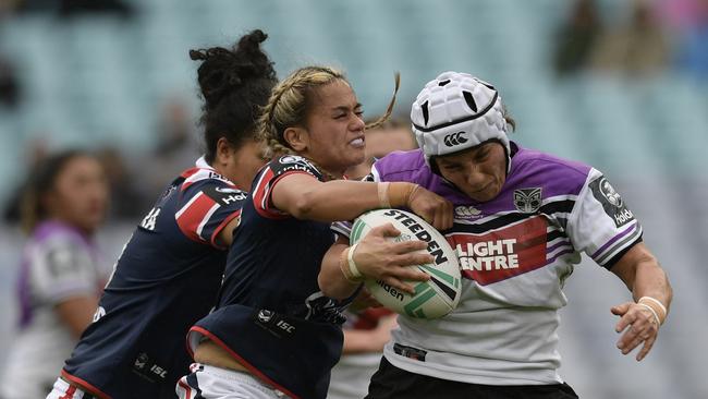 Lorina Papali'i realised her dream on Saturday. (Photo by Brett Hemmings/Getty Images)