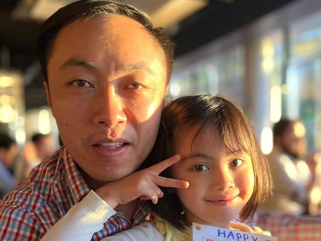 Alan Suy with daughter Madeline, who recently turned eight.