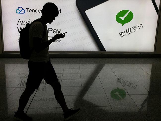 The technology is being rolled out by Tencent. Picture: Richard A Brooks/AFP