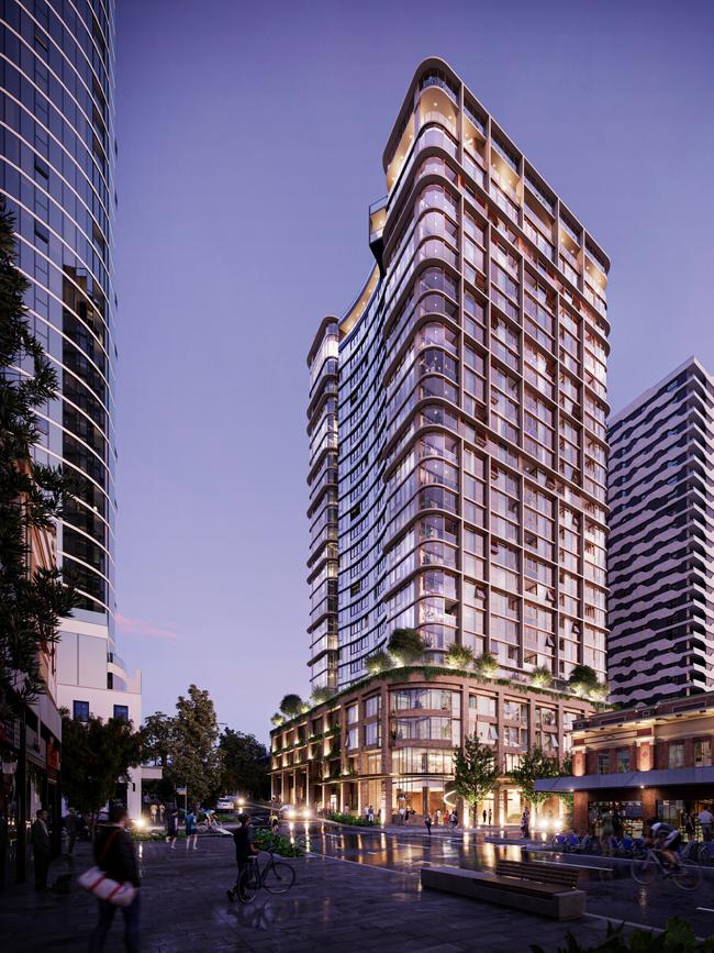 The 25-storey Brunswick &amp; Co build-to-Rent development in Fortitude Valley has not been affected.