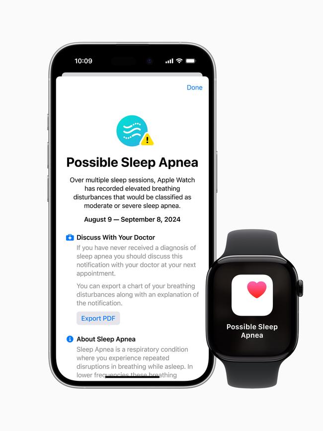 Apple Watch can now detect sleep apnoea, a condition that causes people to potentially suffocate in their sleep.