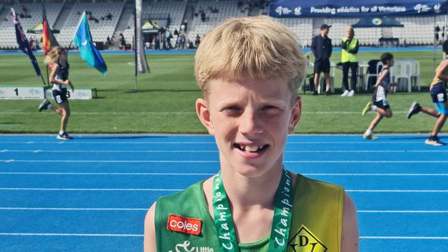 Liam Carroll. Picture: Diamond Valley Little Athletics.