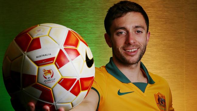 Socceroos Tommy Oar during at media session at the team hotel, Melbourne. 3rd January 2015. Picture: Colleen Petch