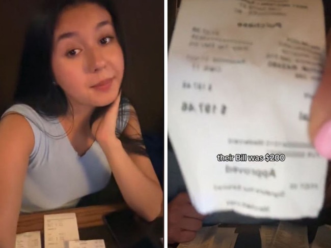 US waitress’ rant about ‘cheap’ Aussie diners backfires. Picture: TikTok/@alexiszarya
