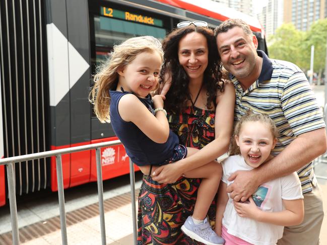 Anthony and Phillipa Perugini, with daughters Isabella, 6, and Savannah, 4, said: ‘The delays were hard, especially with young kids.’ Pictures: Tim Hunter