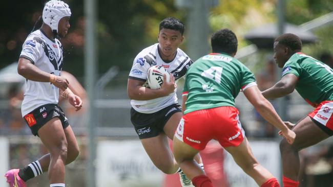 Souths Logan on the move against Wynnum Manly.