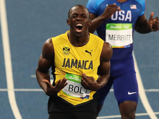 Usain Bolt of Jamaica wins the gold medal in the Men's 200m Final during day 13 of the Rio 2016 Olympic Games. Picture: Brett Costello