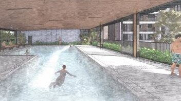 A swimming pool is included in plans for a $60m 133-unit development for seniors at 5 Skyline Place, Frenchs Forest. Picture: Supplied.