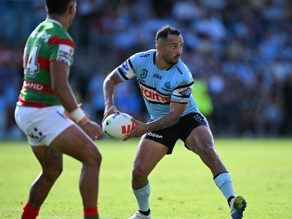 Braydon Trindall has evolved into arguably the Sharks most important playmaker. Picture: NRL Imagery