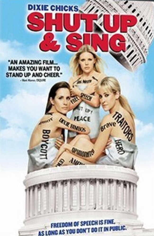 Dixie Chicks – Shut Up &amp; Sing was released in 2006. Picture: Supplied