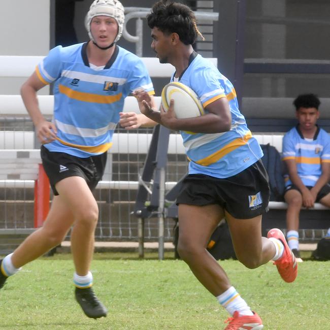 QLD Rugby Union State Championships (17-18 years boys) at the Townsville Sports Precinct. Friday May 23. Northern against Peninsular. Picture: Evan Morgan