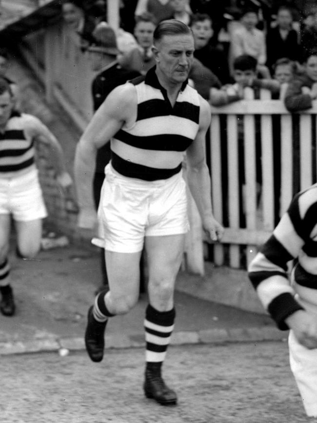 Reg Hickey has captained more games than any other Cat...