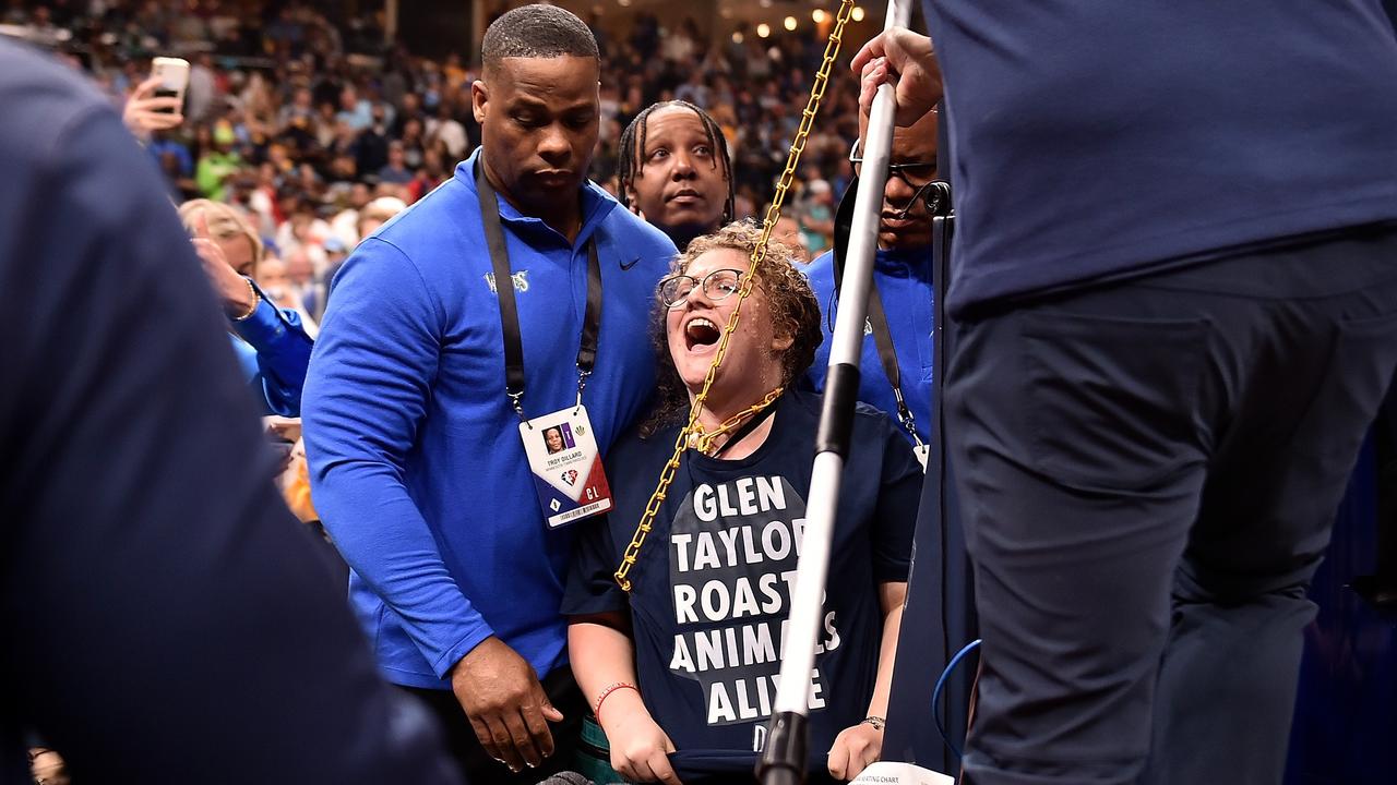 NBA protests are getting weirder and wackier. Photo: Justin Ford/Getty Images/AFP