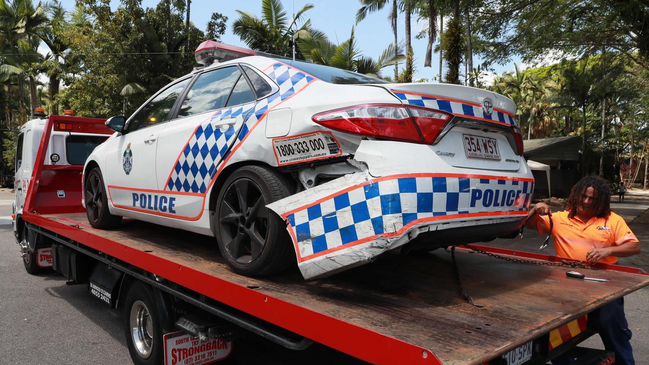 Cairns Crime Police Car Rammed By Suspected Stolen Vehicle In Cairns The Cairns Post 