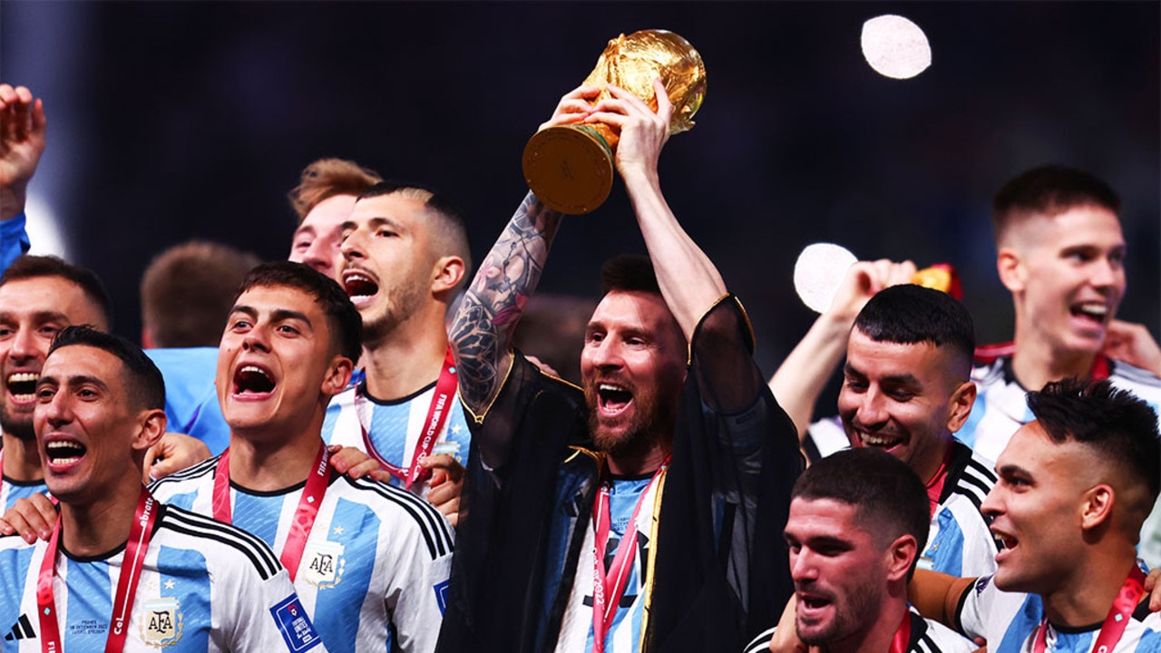 Fans spot Lionel Messi wore different shirt immediately after lifting World  Cup following Argentina's win over France