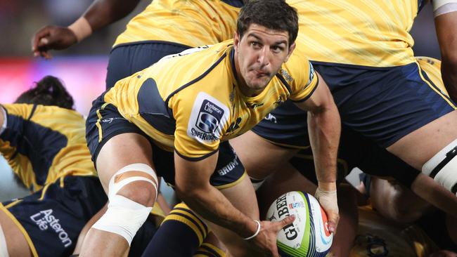 CAPE TOWN, SOUTH AFRICA - MARCH 19 Tomas Cubelli of the Brumbies during the Super Rugby match between DHL Stormers and Brumbies at DHL Newlands Stadium on March 19, 2016 in Cape Town, South Africa. (Photo by Luke Walker/Gallo Images/Getty Images)