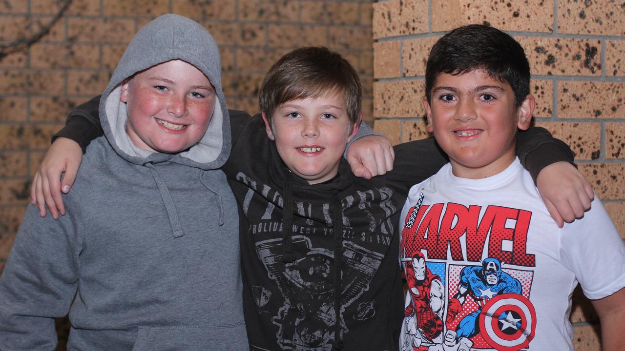 Sharn Ball, Hayden Lonsdale and Anthony Coco at the Stanthorpe Blue Light Disco on Friday, June 2.