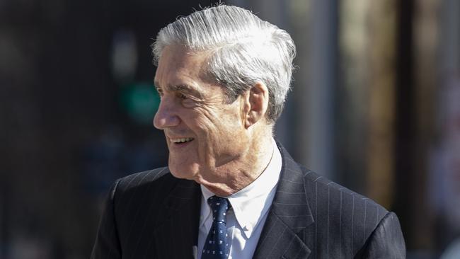 Special Counsel Robert Mueller walks after attending church on March 24. Picture: Getty 