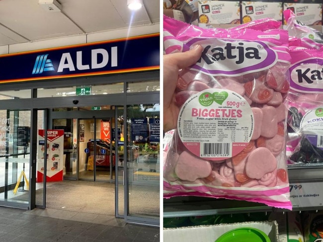 Aldi is selling Katja Biggetjes as part of the Dutch week Special Buys. Picture: Vegans of Australia/Facebook