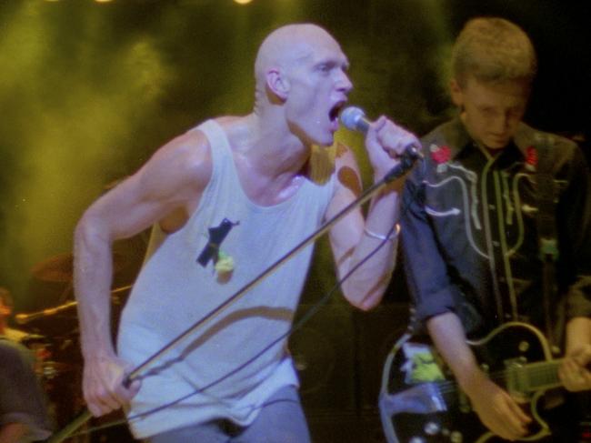 Midnight Oil frontman Peter Garrett in 1984.