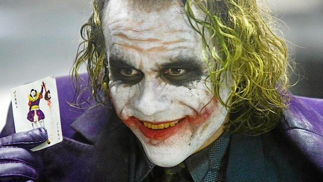 Heath Ledger as the Joker from The Dark Knight. Picture: Supplied