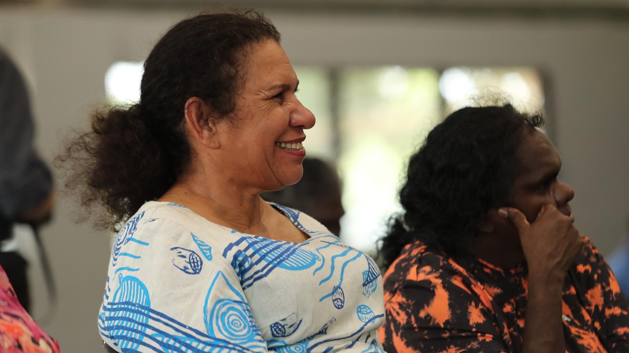 Aboriginal Justice Agreement director Leanne Liddle at the launch of the new justice initiatives for Groote Archipelago on Friday February 2. Picture: Zizi Averill