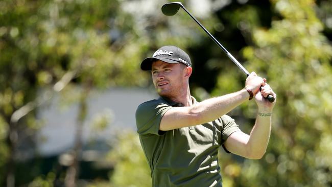 Pearce Hanley in action at the Queensland Open Pro-Am. Picture: Mark Caleja