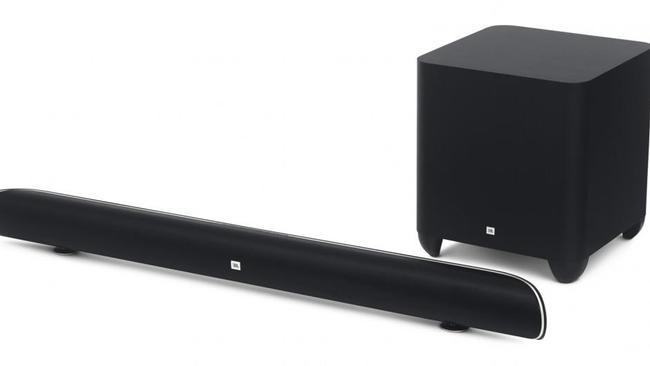 The JBL Cinema SB450 Soundbar works to fully immerse your home in high performance sound thanks to a powerful 240W soundbar and 200W subwoofer.