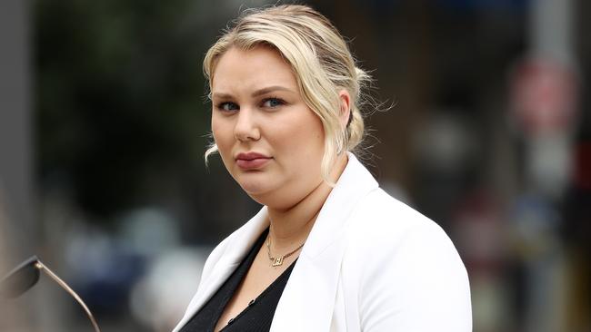 Bridgette Louise Taylor outside Brisbane Supreme Court. Picture: Liam Kidston