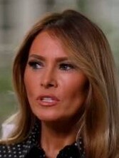 Melania Trump during the TV interview