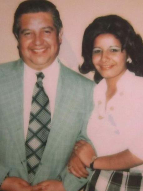 Adriana Rivas with DINA head General Manuel Contreras. Picture: Supplied