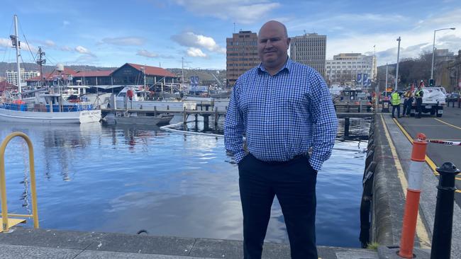 Tom Darke was one of two men who helped save a driver whose car ended up in Constitution Dock.