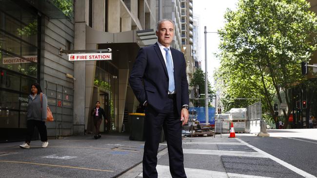 Business Sydney executive director Paul Nicolaou has been lobbying for workers to come back to the city. Picture: Richard Dobson