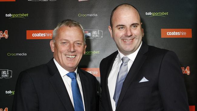 Craig Hutchison, pictured with Sandy Roberts, reveals his tough phone call to mate James Brayshaw.