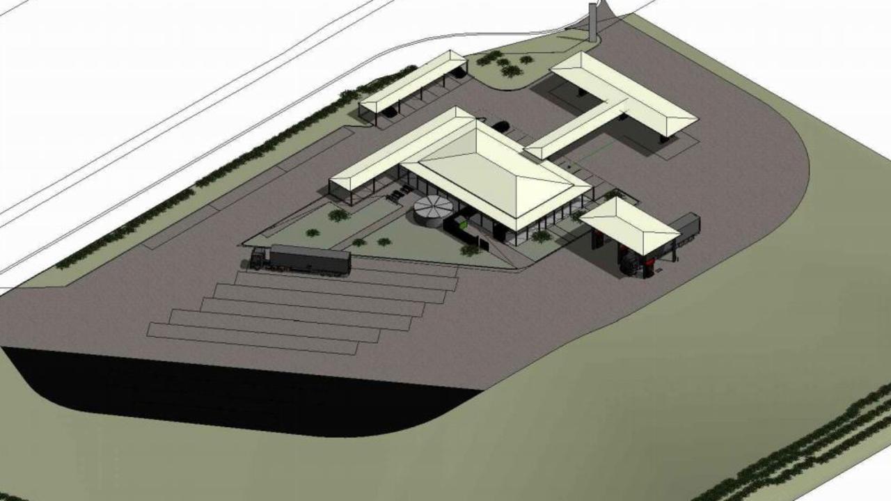 DEVELOPMENT HALTED: Proposed Chinchilla service station illustration's. Pic: Watkins Group