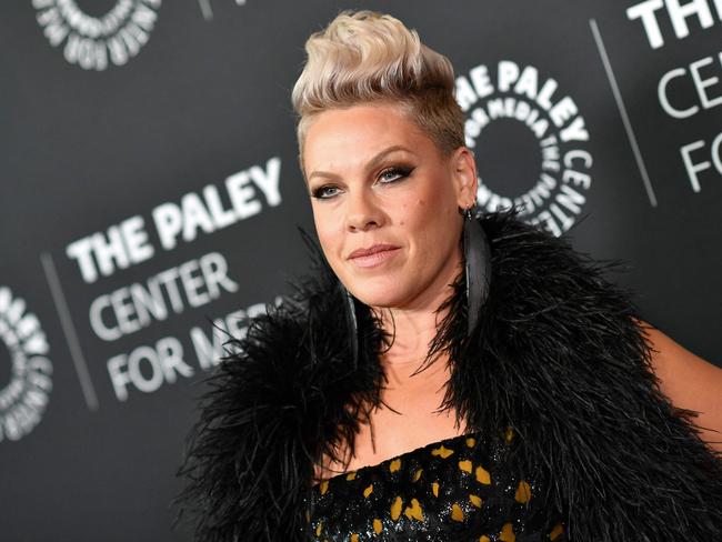US singer-songwriter Pink attends the premiere of "Bob Mackie: Naked Illusion" at the Directors Guild of America in Los Angeles, on May 13, 2024. (Photo by VALERIE MACON / AFP)