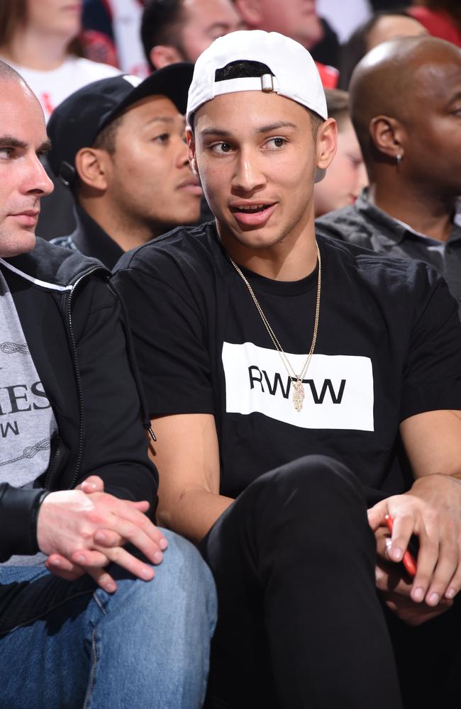 Ben Simmons has been seen courtside at several NBA playoff games.