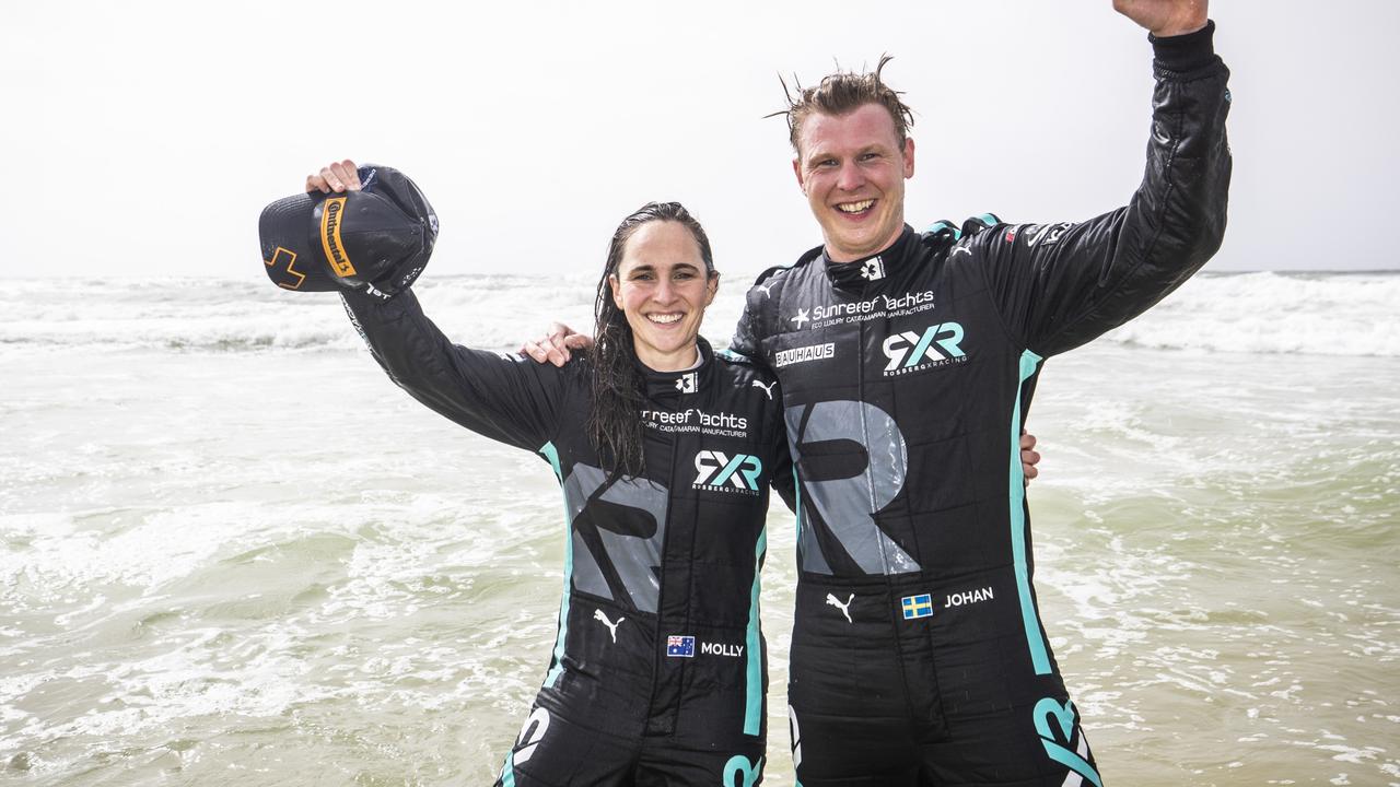 Molly Taylor and Johan Kristoffersson share a car for the Rosberg X Racing team.