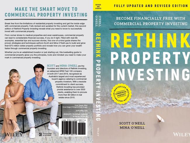 Rethink Investing's Scott and Mina O’Neill have co-authored a book on commercial property investing. Picture: Supplied.