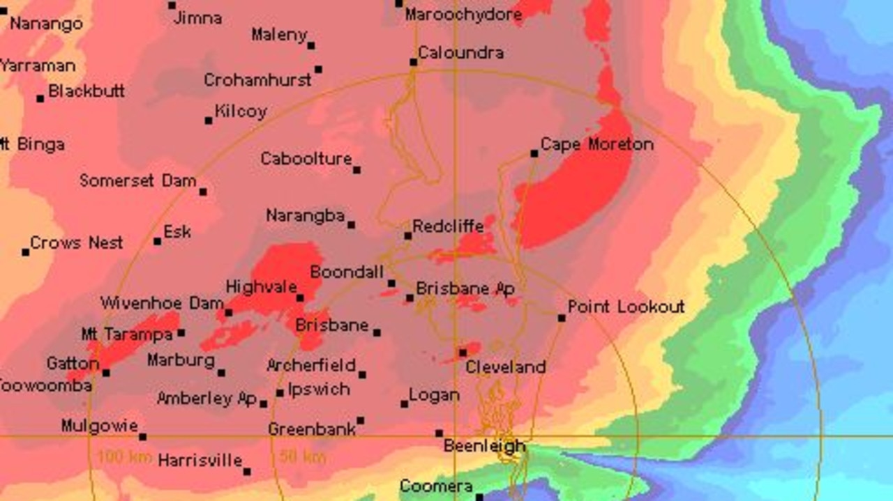 A map of rainfall across the southeast on Friday, and the Bureau says there is still more to come