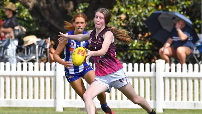 Mt Gravatt Vultures Vs Jimboomba Red Backs in the AFLQ Youth Grand Finals. Saturday September 4, 2021. Picture, John Gass