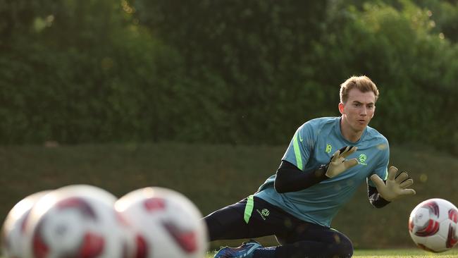 Socceroos and Adelaide United keeper Joe Gauci has signed a deal with English Premier League club Aston Villa. Picture: Robert Cianflone/Getty Images