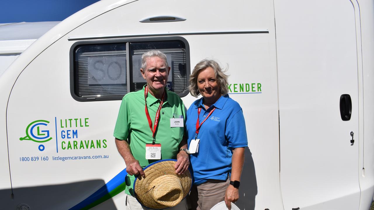 Katrina and John Burke from Little Gem caravans