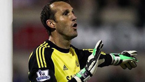 Mark Schwarzer playing for Chelsea. Source: Getty Images