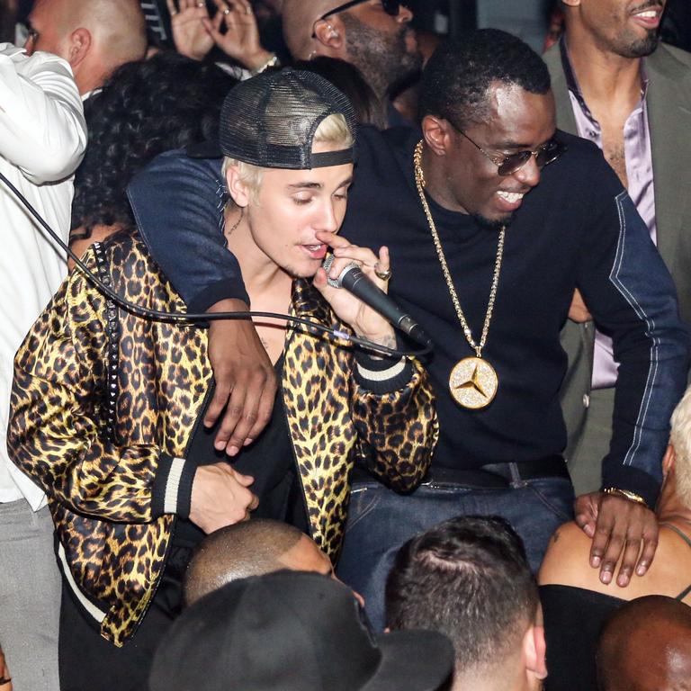 Bieber, then 22, also sang a song for the crowd at LA club 1OAK. Picture: Emanuele D’Angelo/BFA/Shutterstock