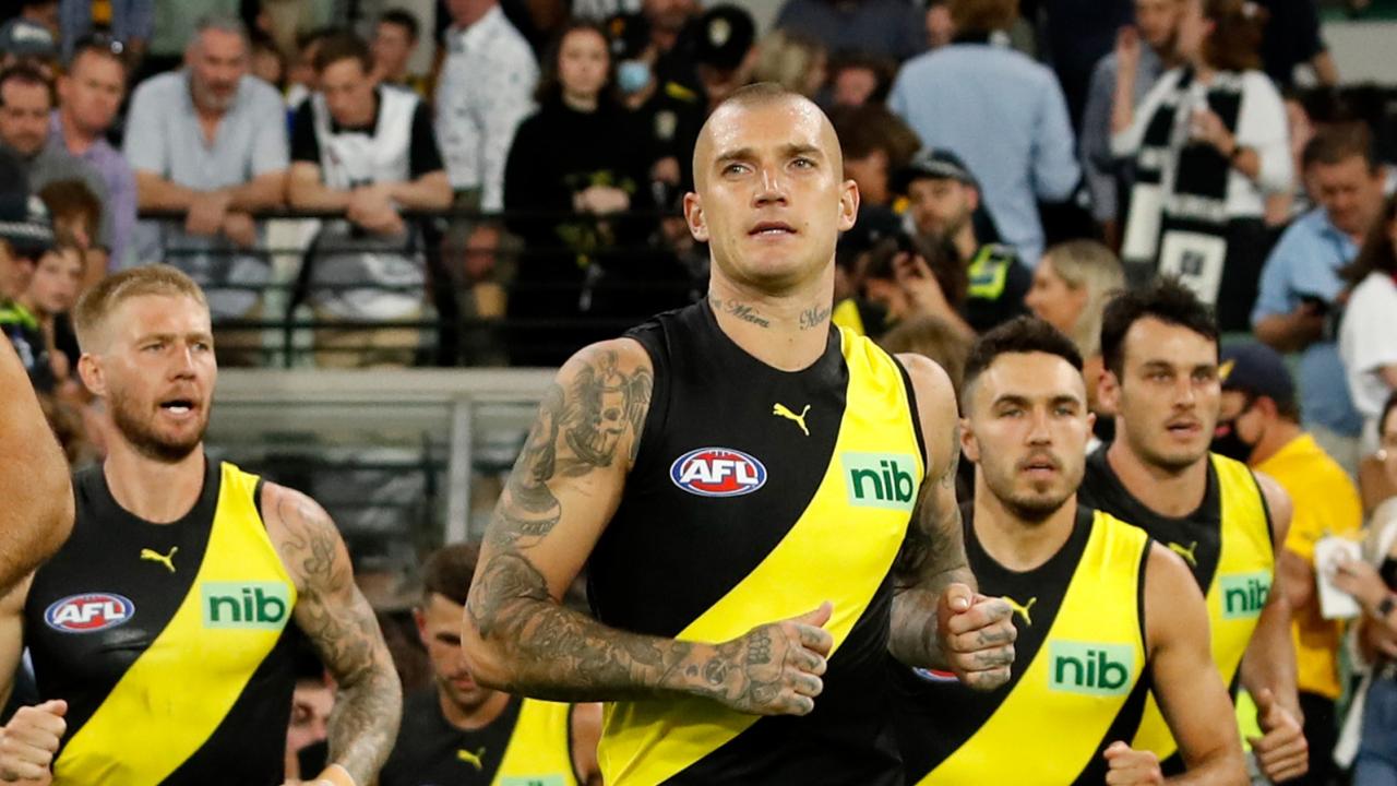 Dustin Martin is close to playing for the Tigers for the first time since round one. Photo: Getty Images