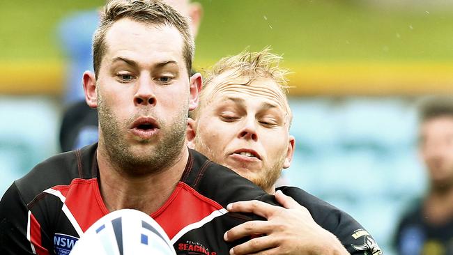 Peninsula Seagull Todd Wilson in the preliminary final against Mounties.. Picture: John Appleyard.