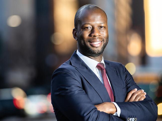 Bruce Djite Head pf the Committee for Adelaide says the city has to become more dynamic, on August 9th, 2022, on Currie Street in Adelaide.Picture: Tom Huntley