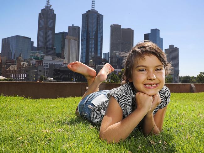 The Frankston South youngster is battling T-Cell Leukemia, a rare cancer with a rather bleak outlook. Picture: Michael Klein