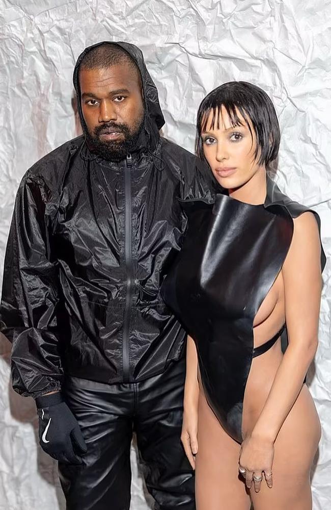 Kanye West's wife Bianca Censori goes braless in skintight blue